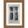 thumbnail image 1 of Giovanni Battista Piranesi 2x Matted 18x24 Gold Ornate Framed Art Print 'Pieces of columns and capitals', 1 of 2