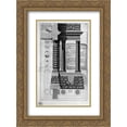 thumbnail image 1 of Giovanni Battista Piranesi 2x Matted 18x24 Gold Ornate Framed Art Print 'Title page with the above written on a sign behind Doric columns', 1 of 2