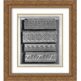 thumbnail image 1 of Giovanni Battista Piranesi 2x Matted 20x24 Gold Ornate Framed Art Print 'Friezes of Etruscan tombs of Tarquinia', 1 of 2