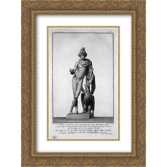 Giovanni Battista Piranesi 2x Matted 20x24 Gold Ornate Framed Art Print 'Ganymede'