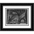 thumbnail image 1 of Giovanni Battista Piranesi 2x Matted 24x20 Black Ornate Framed Art Print 'Another interior view of the Villa of Maecenas at Tivoli', 1 of 2
