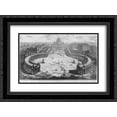 thumbnail image 1 of Giovanni Battista Piranesi 2x Matted 24x20 Black Ornate Framed Art Print 'Piazza San Pietro', 1 of 2