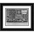 thumbnail image 1 of Giovanni Battista Piranesi 2x Matted 24x20 Black Ornate Framed Art Print 'The Roman antiquities, t. 2, Plate XII. Prospectus and Profile of a tomb of the previous rooms', 1 of 2