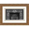 thumbnail image 1 of Giovanni Battista Piranesi 2x Matted 24x20 Framed Art Print 'Fireplace: trophies with sphinxes in the sides, to which the lower two figures are set against Egypt, in the interior, full wing', 1 of 2