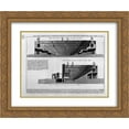 thumbnail image 1 of Giovanni Battista Piranesi 2x Matted 24x20 Gold Ornate Framed Art Print 'Cutaway theater along gl `inputs of` More of the same orchestra for crosswise stability of the scene', 1 of 2