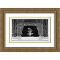 thumbnail image 1 of Giovanni Battista Piranesi 2x Matted 24x20 Gold Ornate Framed Art Print 'Fireplace two medals in the frieze of garlanded a figure lying on a bed', 1 of 2