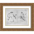 thumbnail image 1 of Giovanni Battista Piranesi 2x Matted 24x20 Gold Ornate Framed Art Print 'Gemini and Virgo', 1 of 2