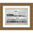 thumbnail image 1 of Giovanni Battista Piranesi 2x Matted 24x20 Gold Ornate Framed Art Print 'View of Corinthian Cavedio more important than the House of the Surgeon', 1 of 2