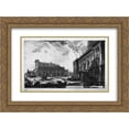 thumbnail image 1 of Giovanni Battista Piranesi 2x Matted 24x20 Gold Ornate Framed Art Print 'View of the Piazza del Campidoglio', 1 of 2