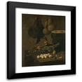 thumbnail image 1 of Giovanni Battista Recco 12x14 Black Modern Framed Museum Art Print Titled - Still Life with Chickens and Eggs (1640 - 1660), 1 of 5