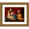 thumbnail image 1 of Giovanni Battista Salvi da Sassoferrato 24x19 Gold Ornate Framed and Double Matted Museum Art Print Titled - The Holy Family, 1 of 4
