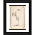 thumbnail image 1 of Giovanni Battista Tiepolo 11x14 Black Ornate Wood Framed Double Matted Museum Art Print Titled: Caricature of a Man Holding a Tricorne, Seen from Behind (1760), 1 of 5