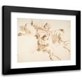 thumbnail image 1 of Giovanni Battista Tiepolo 14x12 Black Modern Framed Museum Art Print Titled - Two Seated Satyrs and a Child Satyr (1696-1770), 1 of 5