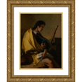 thumbnail image 1 of Giovanni Battista Tiepolo 15x18 Gold Ornate Wood Frame and Double Matted Museum Art Print Titled - Saint Roch (C. 1730-35), 1 of 4