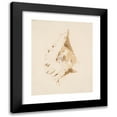 thumbnail image 1 of Giovanni Battista Tiepolo 20x24 Black Modern Framed Museum Art Print Titled - Head of a Man in Profile to the Left (ca. 1740-45), 1 of 5
