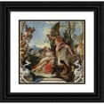 thumbnail image 1 of Giovanni Battista Tiepolo 21x20 Black Ornate Framed Double Matted Museum Art Print Titled: Bacchus and Ariadne (C. 1743-1745), 1 of 5