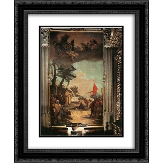 Giovanni Battista Tiepolo 2x Matted 20x24 Black Ornate Framed Art Print 'The Sacrifice of Melchizedek'