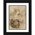 thumbnail image 1 of Giovanni Benedetto Castiglione 18x24 Black Ornate Framed Double Matted Museum Art Print Titled: David with the Head of Goliath (ca 1655), 1 of 5