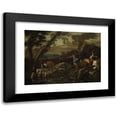 thumbnail image 1 of Giovanni Benedetto Castiglione 24x18 Black Modern Framed Museum Art Print Titled - Jacob's Journey (1633), 1 of 5