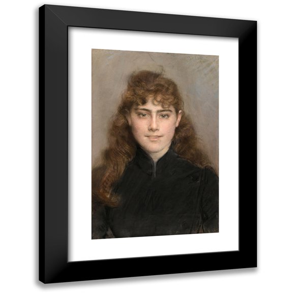 Giovanni Boldini 11x14 Black Modern Framed Museum Art Print Titled - Portrait&nbsp;Of Grace King Connelly