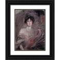 thumbnail image 1 of Giovanni Boldini 14x18 Black Ornate Wood Framed Double Matted Museum Art Print Titled - Portrait of Mademoiselle Emilienne Le Roy (1912), 1 of 5