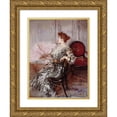 thumbnail image 1 of Giovanni Boldini 14x18 Gold Ornate Wood Frame and Double Matted Museum Art Print Titled - Portrait of Madame Torri, Dancer at the Opera (1900), 1 of 4