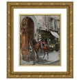 thumbnail image 1 of Giovanni Boldini 15x18 Gold Ornate Wood Frame and Double Matted Museum Art Print Titled - The Dispatch-Bearer (1879), 1 of 4