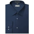 thumbnail image 1 of Giovanni CLG1014-15 1-2x34-35 Mens Solid Color Dress Shirt, Navy, 1 of 1