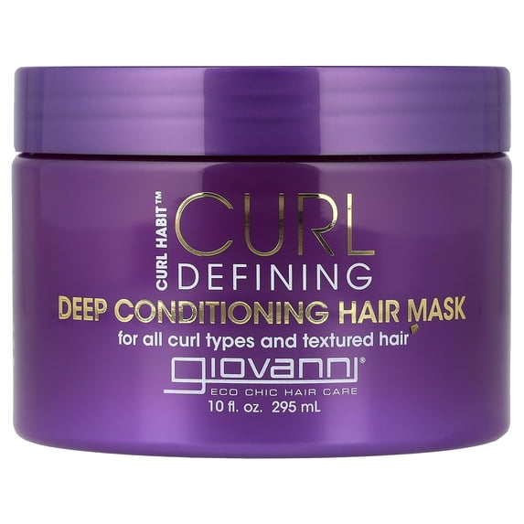 Giovanni Curl Habit, Curl Defining Deep Conditioning Hair Mask, For All Curl Types, 10 fl oz (295 ml)