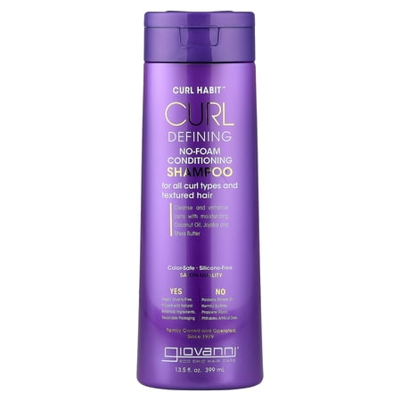 Giovanni Curl Habit, Curl Defining No-Foam Conditioning Shampoo, For All Curl Types, 13.5 fl oz (399 ml)