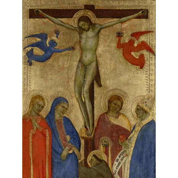 Giovanni Da Milano Crucifixion Religious Painting Extra Large XL Wall Art Poster Print