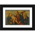 thumbnail image 1 of Giovanni Di Niccolò Mansueti 24x16 Black Ornate Framed Double Matted Museum Art Print Titled: A Sacra Conversazione; the Madonna and Child with Saints Francis and Andrew, 1 of 5
