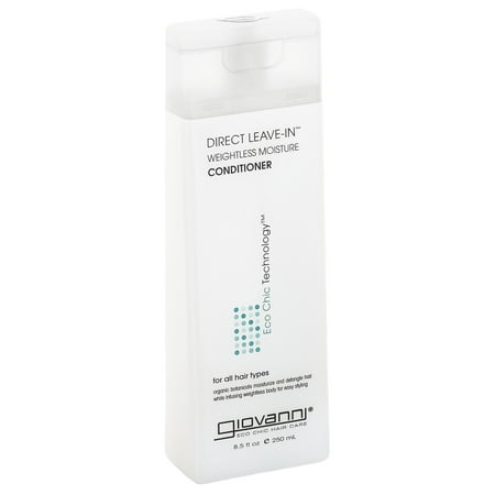 Giovanni Direct Leave-In Weightless Moisture Conditioner, Treatment for All Hair Types, No Parabens, Sulfate Free, 8.5 oz