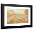 thumbnail image 1 of Giovanni Domenico Tiepolo 18x14 Black Modern Framed Museum Art Print Titled - Punchinellos Hunting Waterfowl (C. 1800), 1 of 5