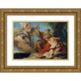 thumbnail image 1 of Giovanni Domenico Tiepolo 18x14 Gold Ornate Wood Frame and Double Matted Museum Art Print Titled - The Sacrifice of Isaac (Mid-1750s), 1 of 4