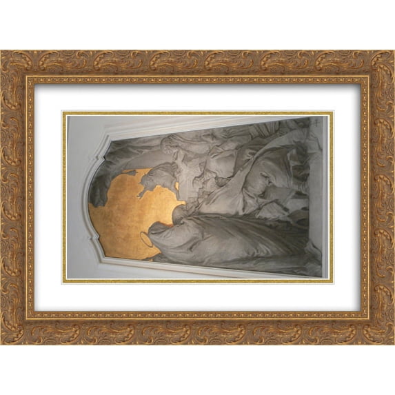 Giovanni Domenico Tiepolo 2x Matted 24x20 Gold Ornate Framed Art Print 'Jesus among the Doctors'