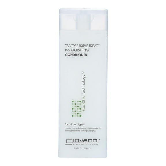 Giovanni Eco Chic Tea Tree Triple Treat Conditioner, 8.5 Oz., Pack of 2
