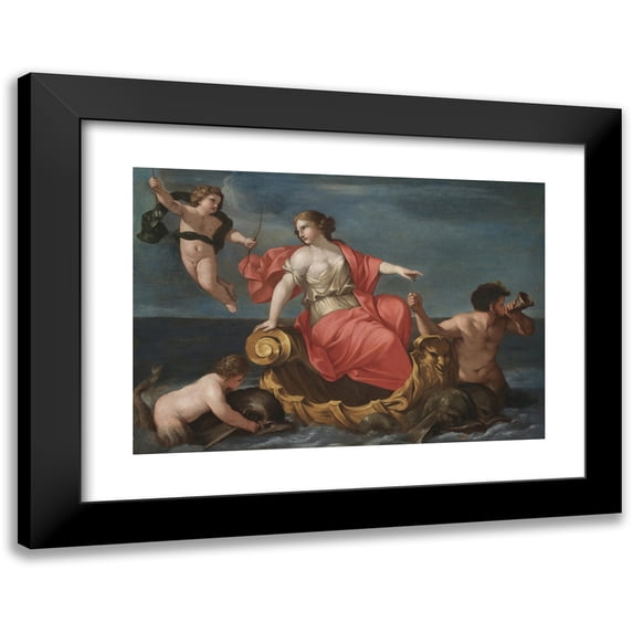 Giovanni Francesco Romanelli 14x11 Black Modern Framed Museum Art Print Titled - The Triumph of Galatea