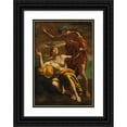 thumbnail image 1 of Giovanni Giacomo Semenza 14x18 Black Ornate Wood Framed Double Matted Museum Art Print Titled - Bacchus and Arianna, 1 of 5