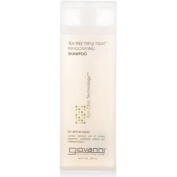 Giovanni Invigorating Shampoo, Tea Tree Triple Treat 8.5 oz - (Pack of 2)