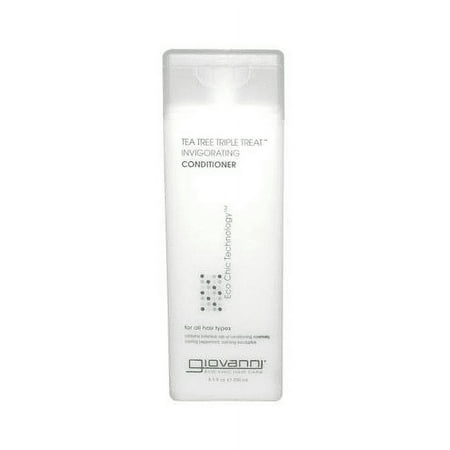 Giovanni Invigorating Tea Tree Triple Treat Conditioner, 8.5 oz, 6-Pack