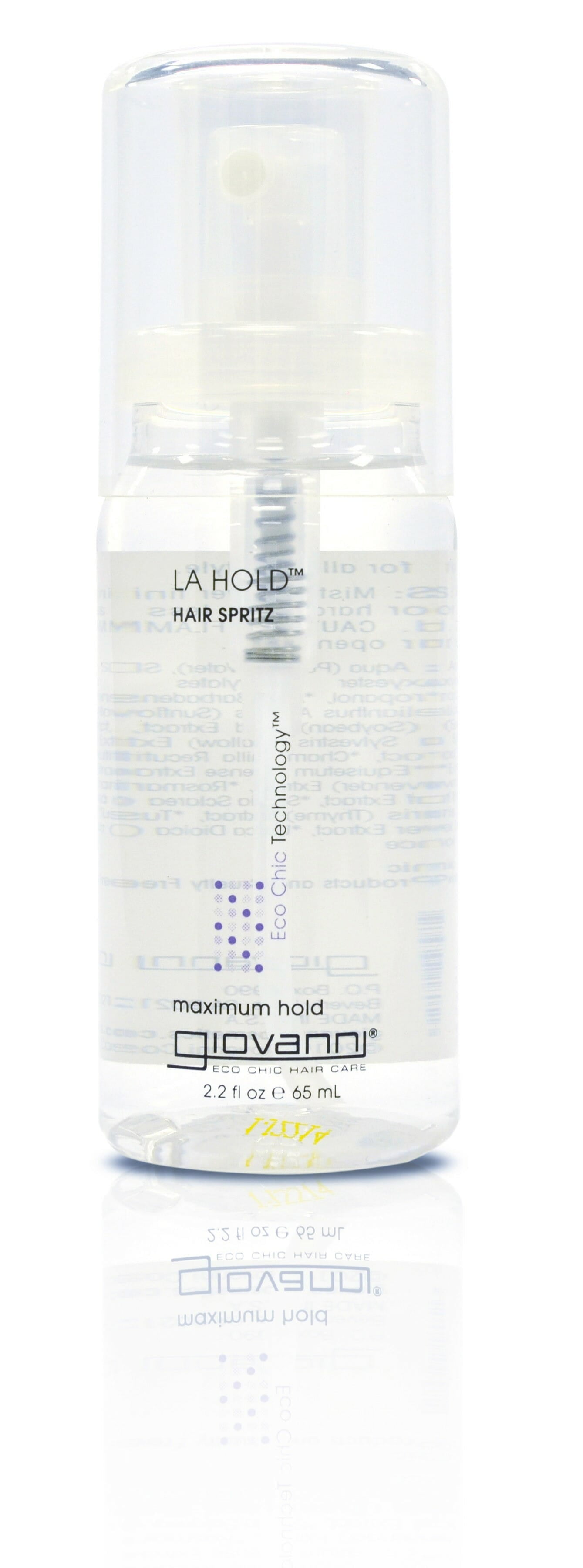 Giovanni L.A. Hold Hair Spritz Spray, Maximum Hold, No Parabens, Sulfate Free, 2 fl oz Travel Size