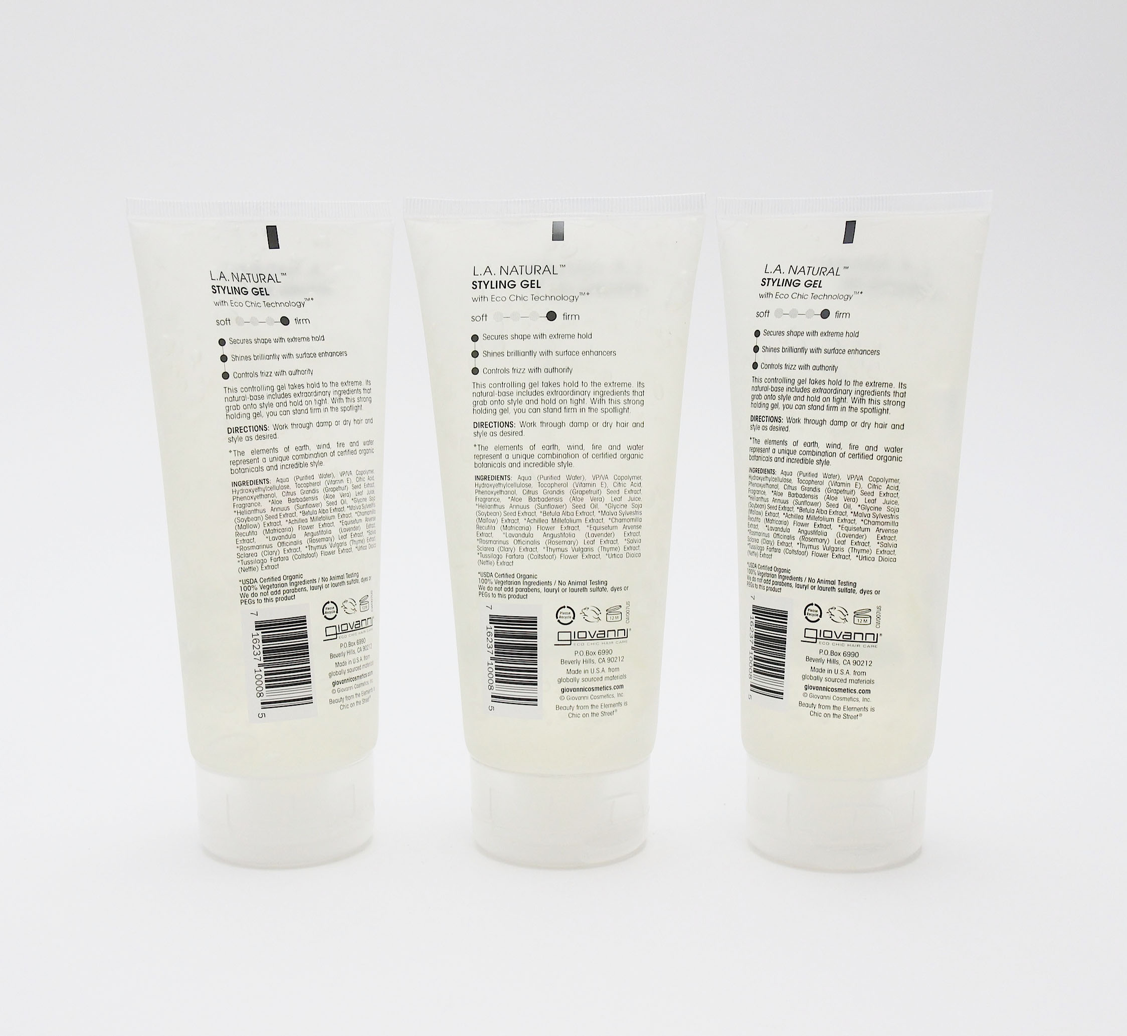 Giovanni L.A Natural Styling Gel 6.8 oz (Pack of 3)