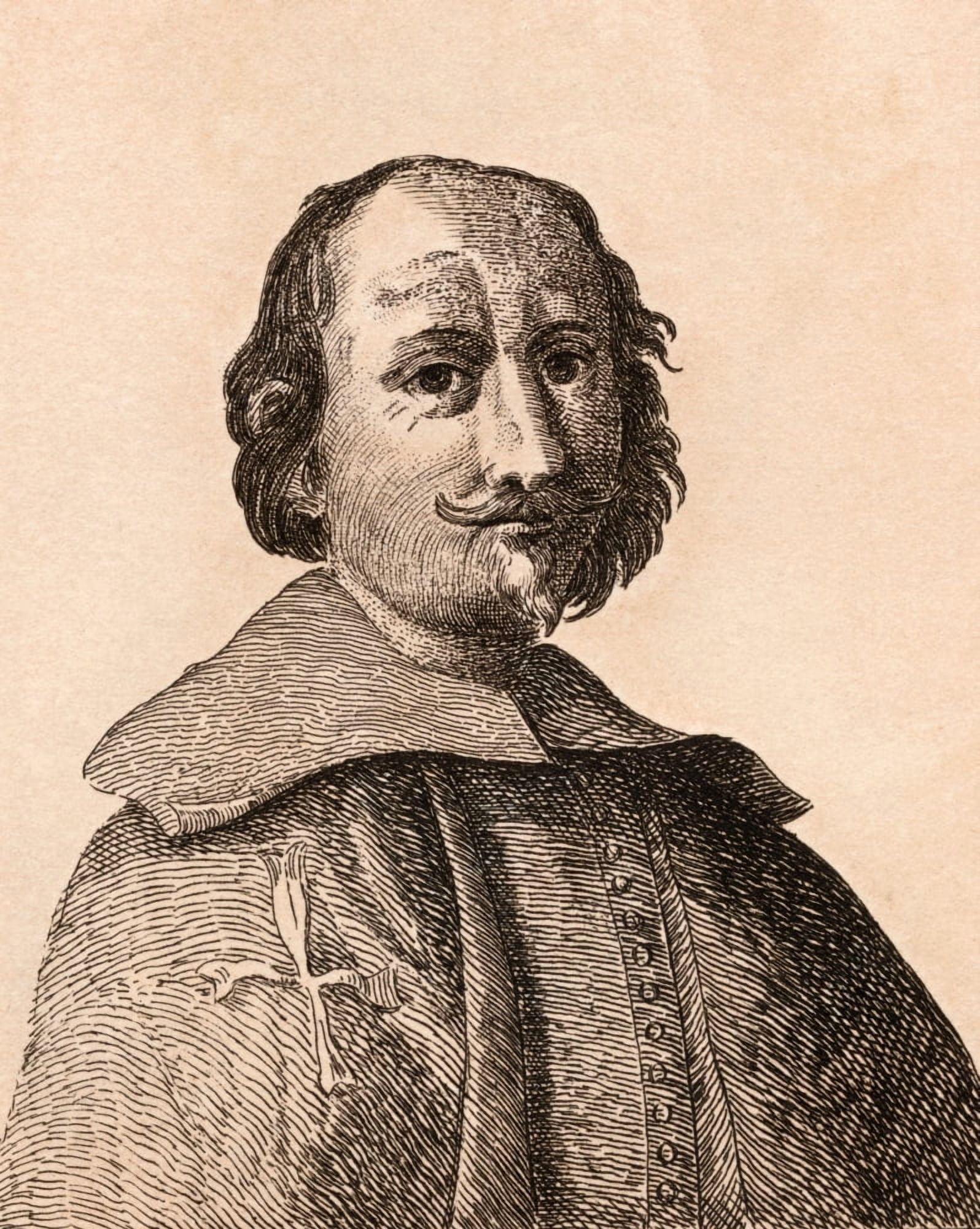 Giovanni Lanfranco 1582-1647 Italian Artist From 75 Portraits Of Celebrated Painters From Authentic Originals Etched By James Girtin Published London 1817 Canvas Art - Ken Welsh Design Pics (26 x 32)