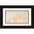 thumbnail image 1 of Giovanni Lanfranco 24x15 Black Ornate Framed Double Matted Museum Art Print Titled: Seated Apostles and Putti (1637-38), 1 of 5