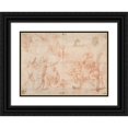 thumbnail image 1 of Giovanni Lanfranco 24x18 Black Ornate Framed Double Matted Museum Art Print Titled: Putti and a Young Satyr at Play (1582-1647), 1 of 5