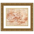 thumbnail image 1 of Giovanni Maria Morandi 14x12 Gold Ornate Wood Frame and Double Matted Museum Art Print Titled - North Abducting Orithyia (1640), 1 of 4