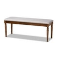 thumbnail image 1 of Giovanni Modern and Contemporary Grey Fabric Upholstered and  Wood Dining Bench, 1 of 5