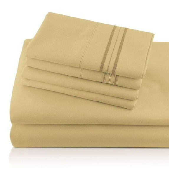 Giovanni Monogrammed Egyptian Comfort Sheets (6-piece Set)