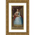 thumbnail image 1 of Giovanni Panealbo 9x14 Gold Ornate Wood Frame and Double Matted Museum Art Print Titled - Portait of Elisabetta of Lorena (18th Century), 1 of 4